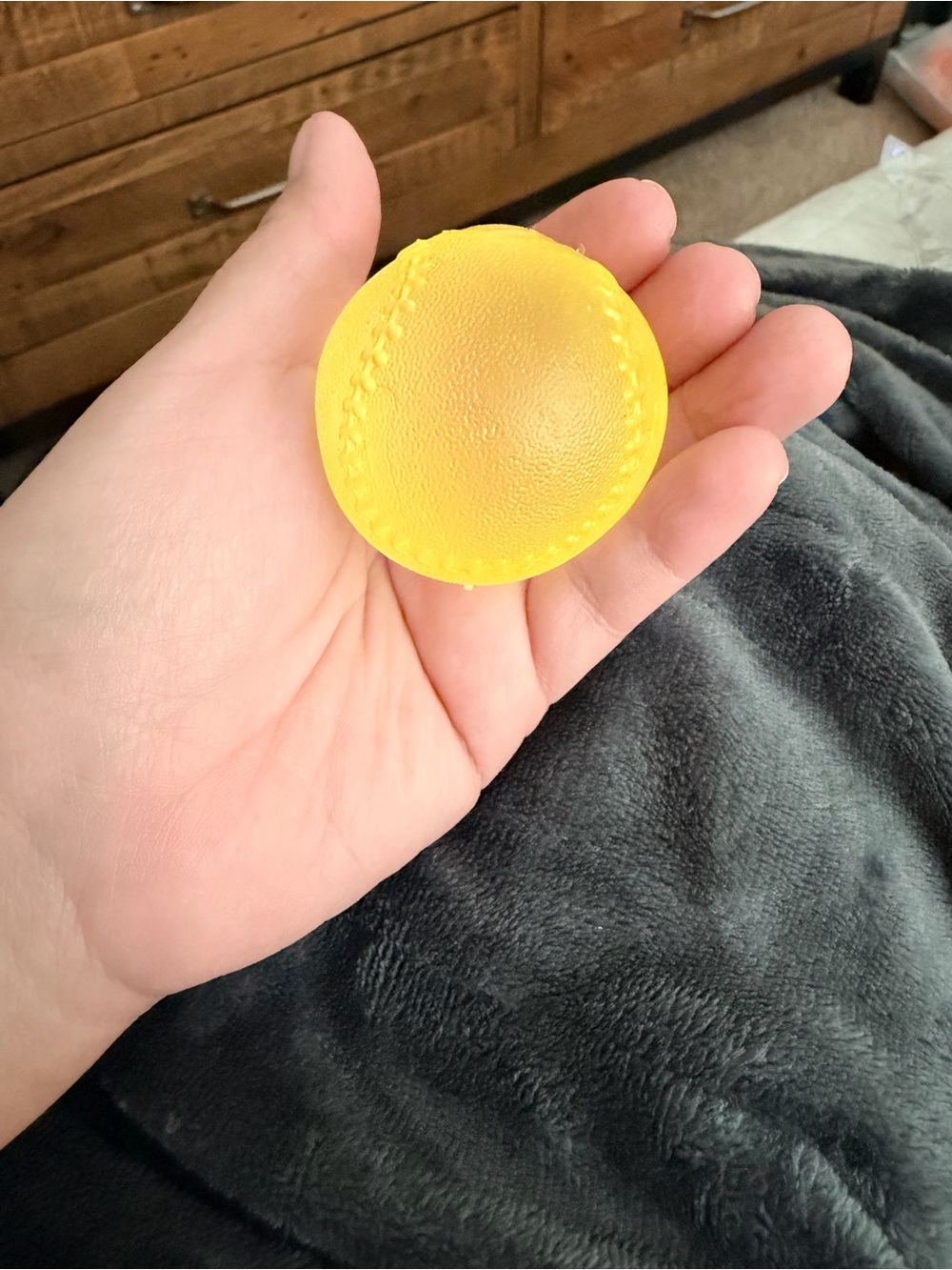 Yellow baseball squishy